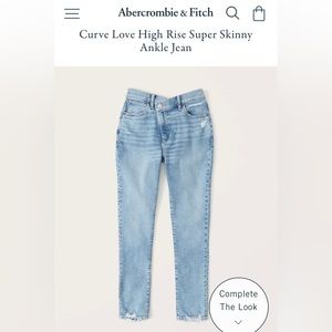 Curve Love High Rise Super Skinny Ankle Jean